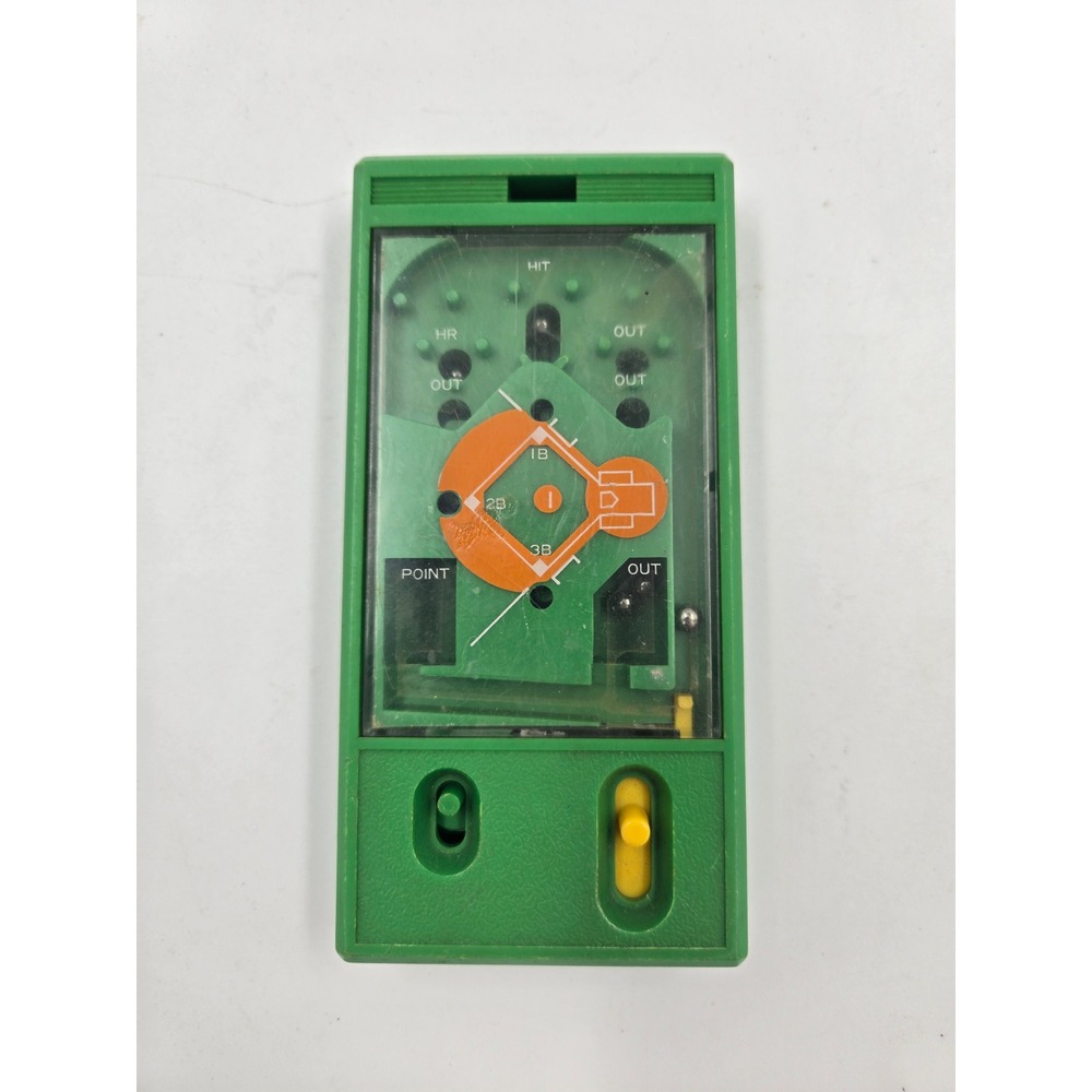 Vintage Retro Handheld EPOCHCO BASEBALL Memorabilia Pinball Machine Game Works